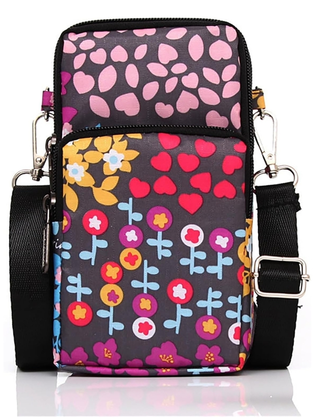 Crossbody Bag Phone Sleeve Concert Venue Festival Adjustable Strap Arm Wrist NWT